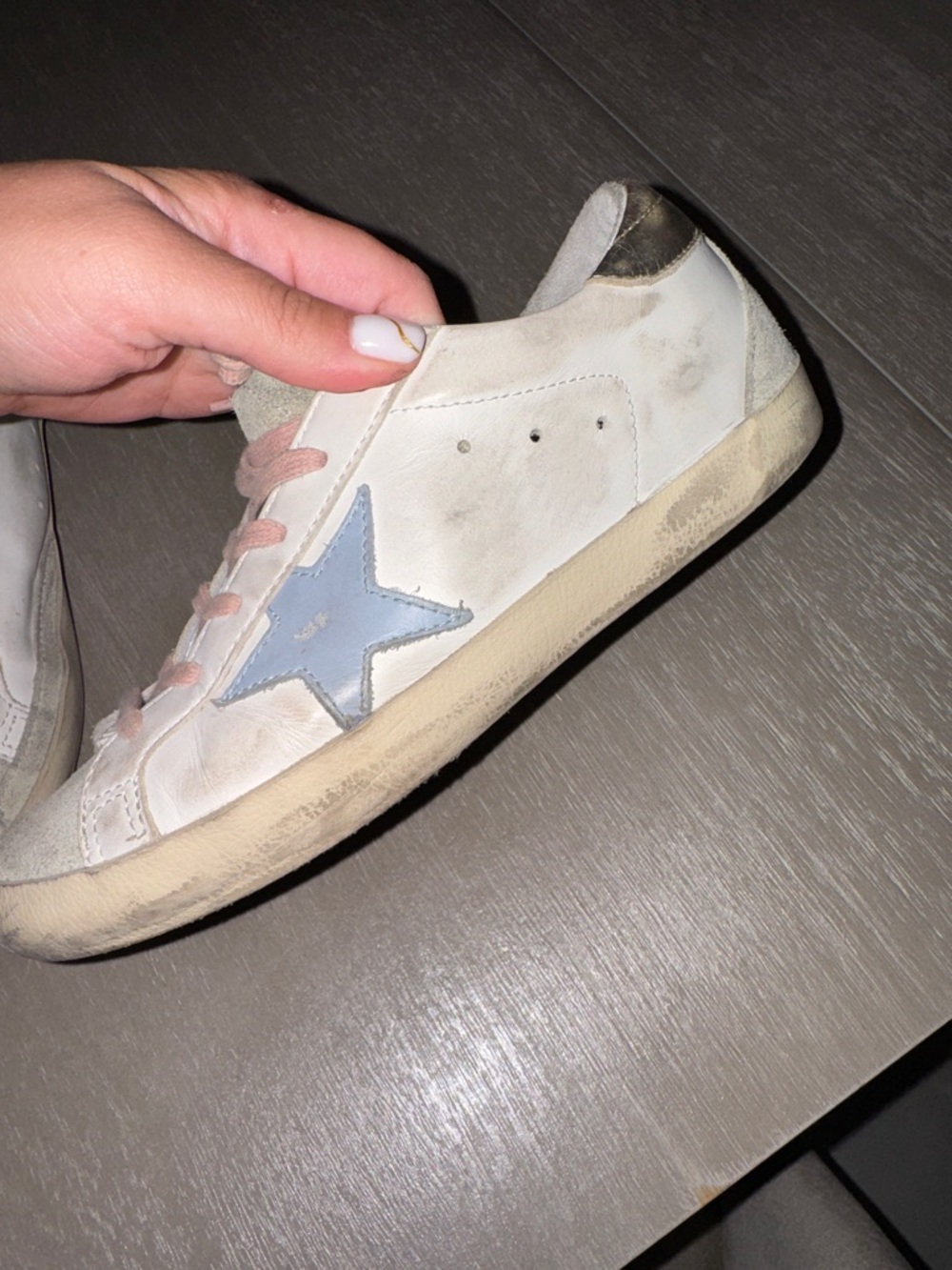 Golden Goose White Leather Sneakers barely worn - Picture 3 of 7